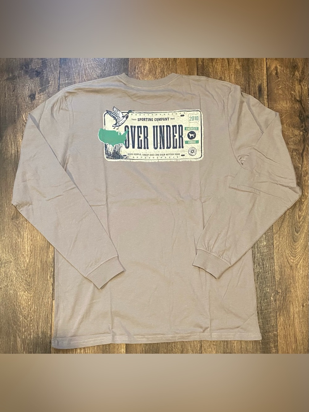 Brand New Over Under Long Sleeve Graphic Tee Size Large